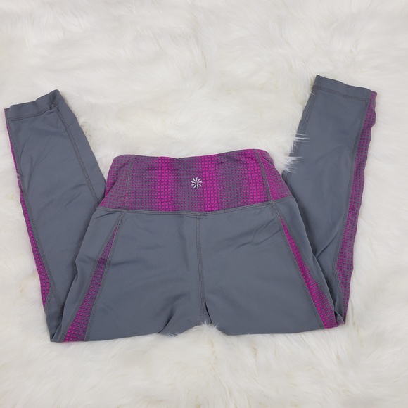Athleta Grid Geometric Pattern Capris - Picture 3 of 6